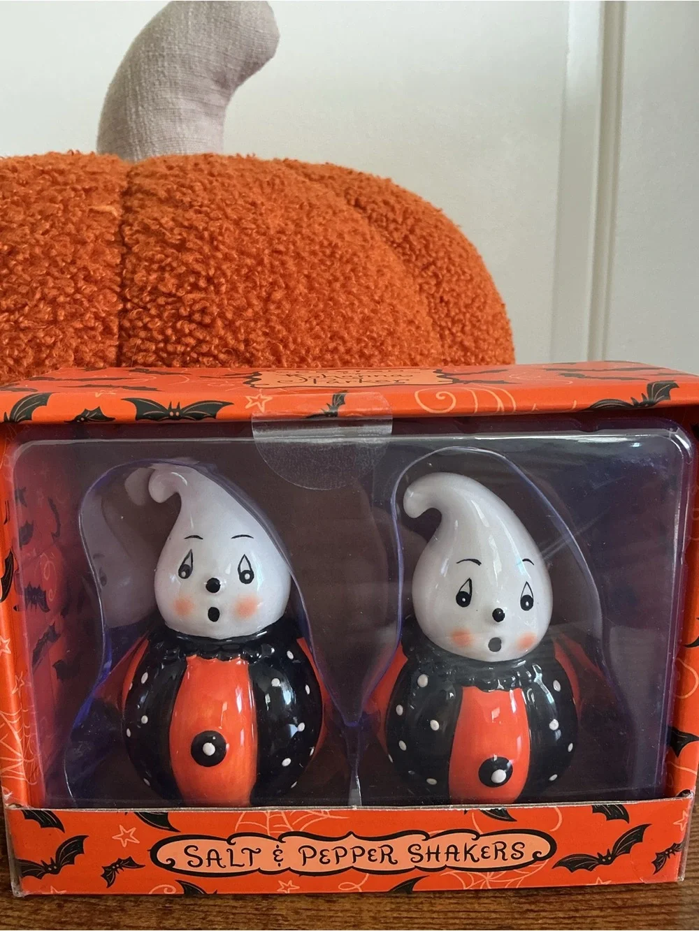 Johanna Parker Halloween Ghost Salt & Pepper Shaker Set